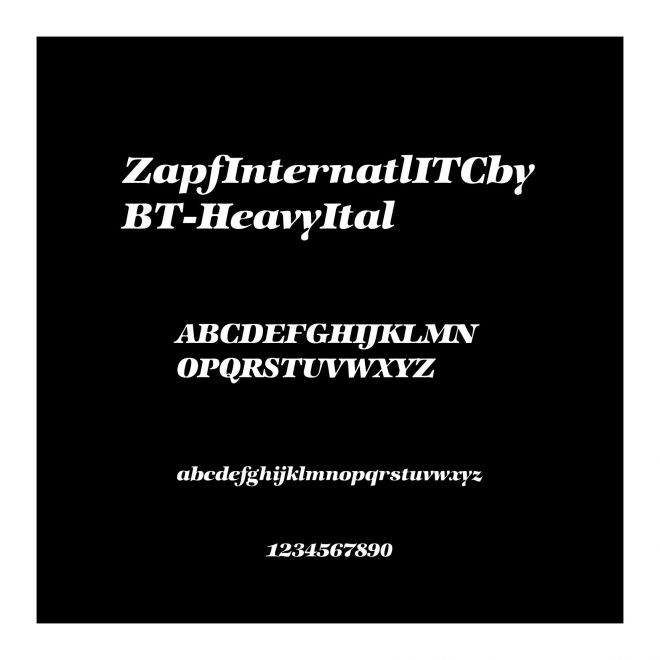 ZapfInternatlITCbyBT-HeavyItal