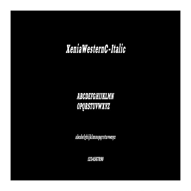 XeniaWesternC-Italic