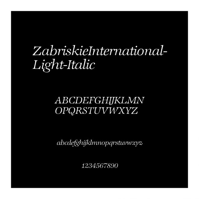 ZabriskieInternational-Light-Italic