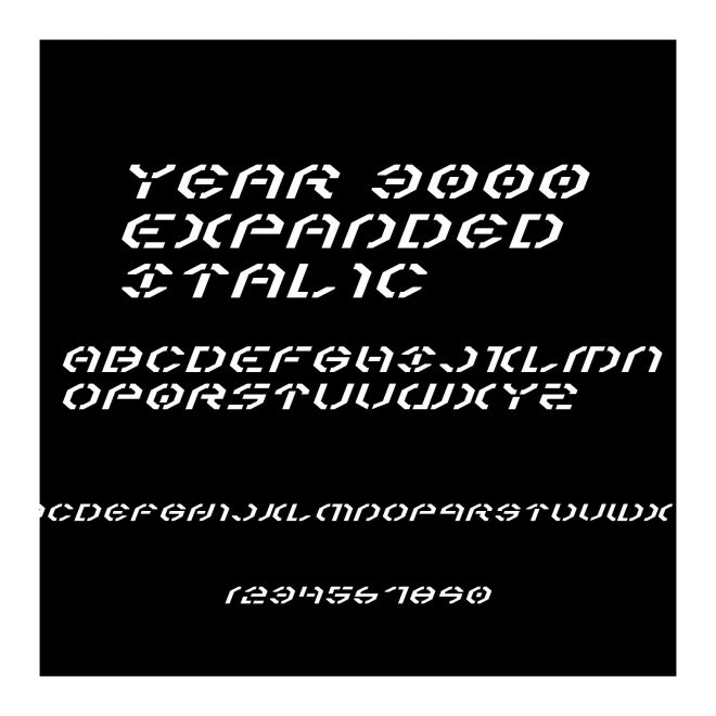 Year 3000 Expanded Italic
