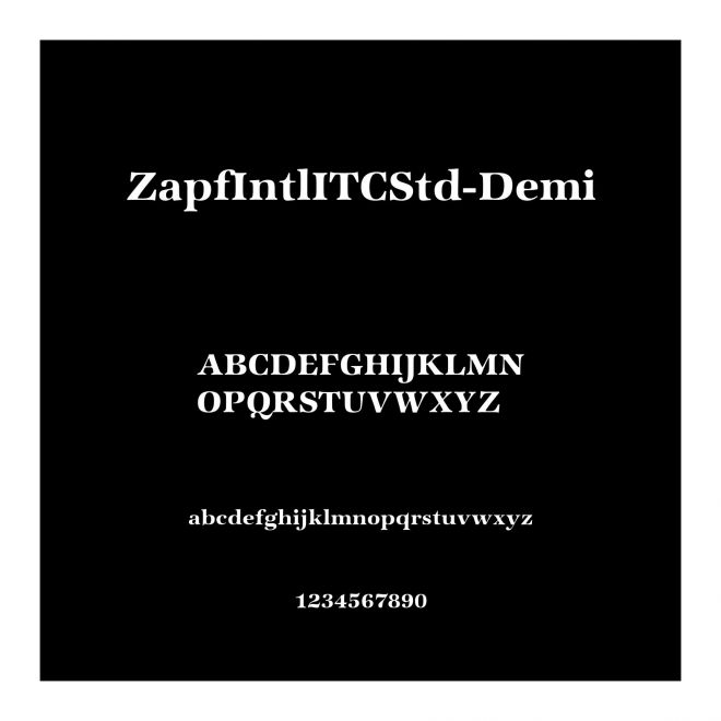ZapfIntlITCStd-Demi