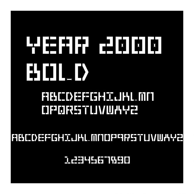 Year 2000 Bold