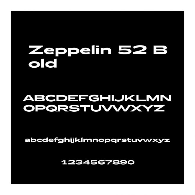 Zeppelin 52 Bold