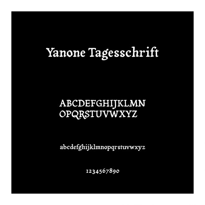 Yanone Tagesschrift