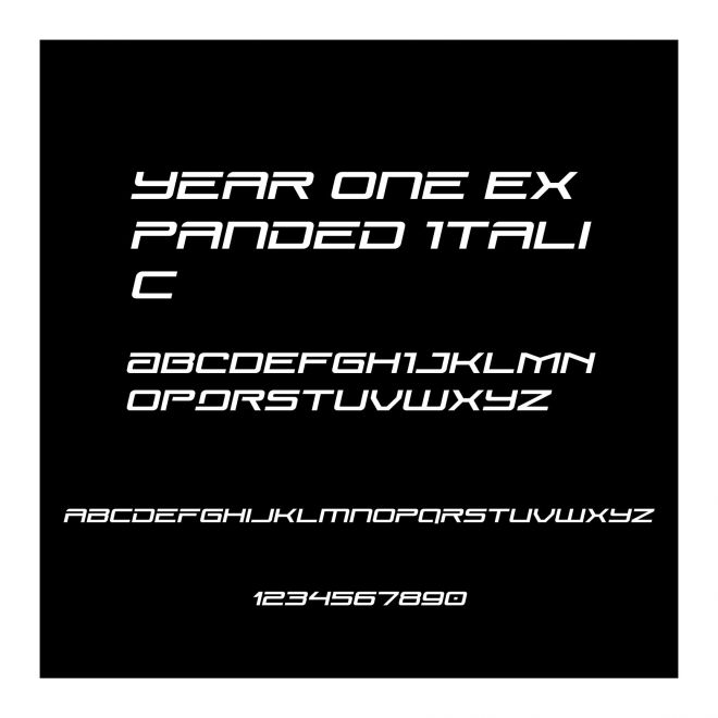 Year One Expanded Italic