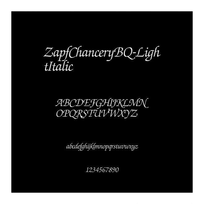 ZapfChanceryBQ-LightItalic