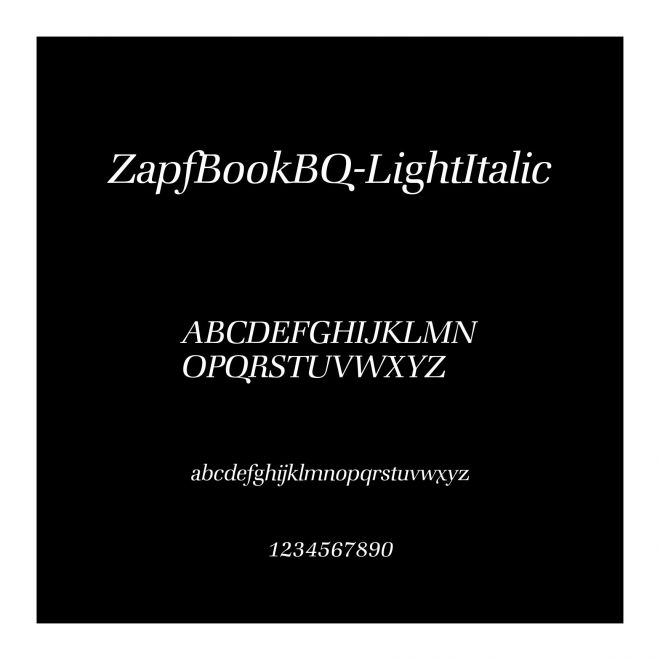 ZapfBookBQ-LightItalic