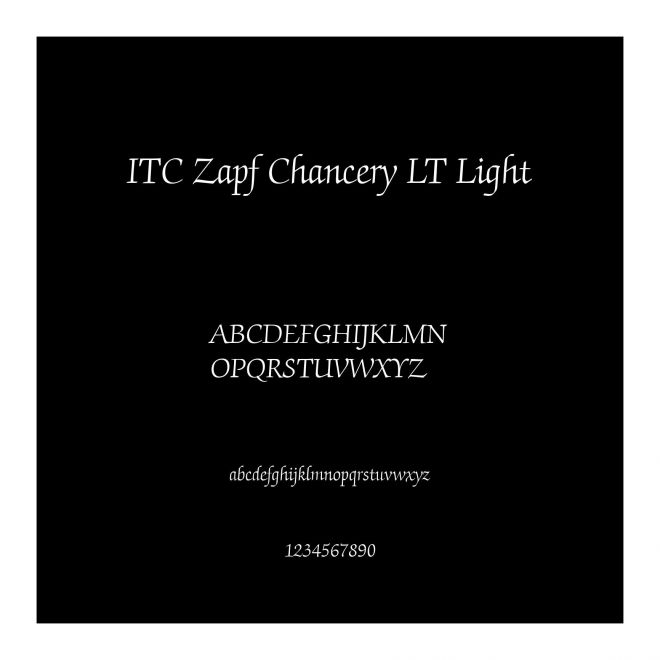 ITC Zapf Chancery LT Light