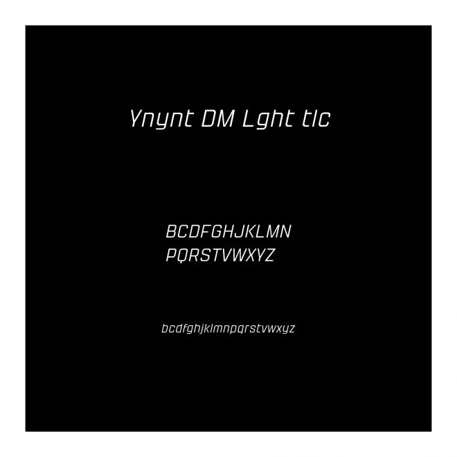 Yanyont DEMO Light Italic