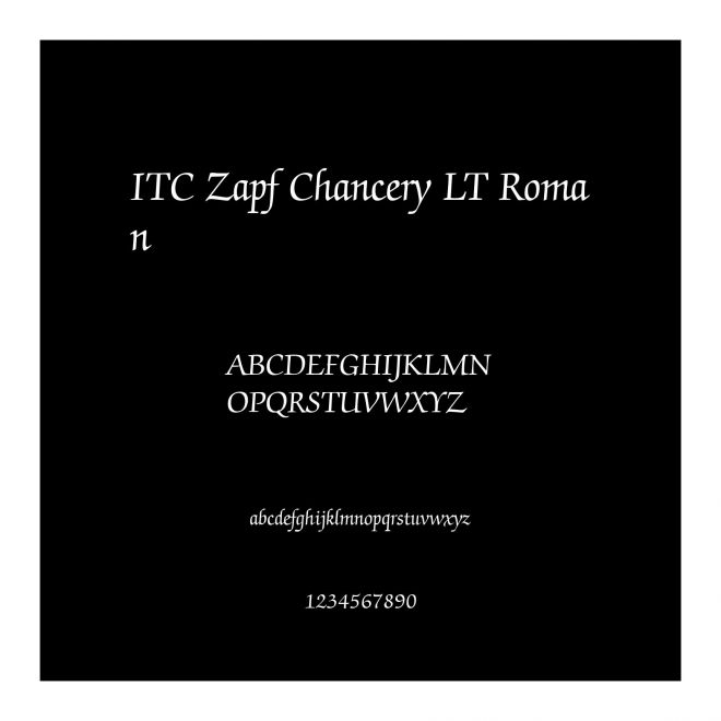 ITC Zapf Chancery LT Roman
