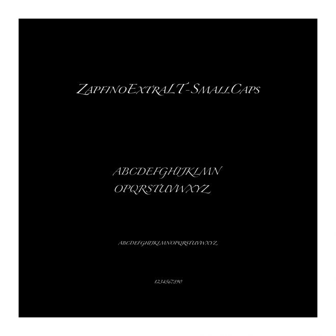 ZapfinoExtraLT-SmallCaps