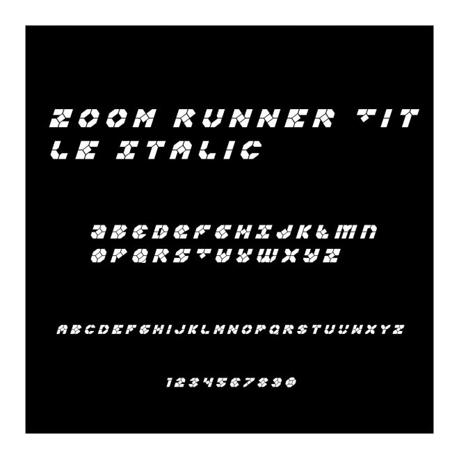 Zoom Runner Title Italic