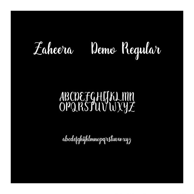 Zaheera - Demo Regular