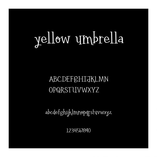 yellow umbrella