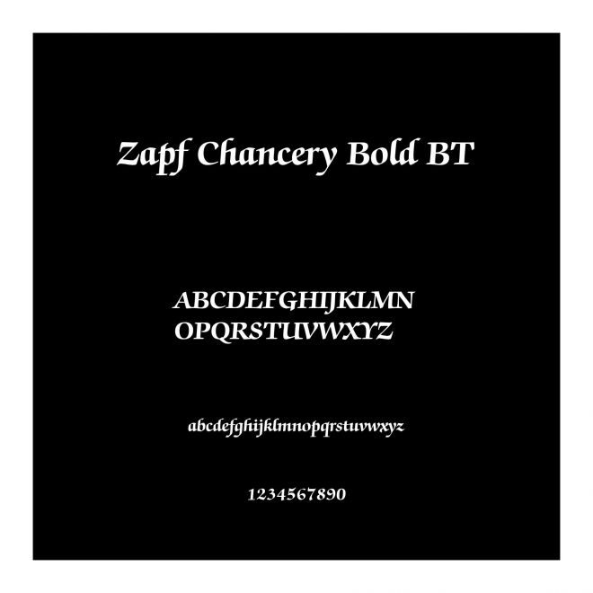 Zapf Chancery Bold BT