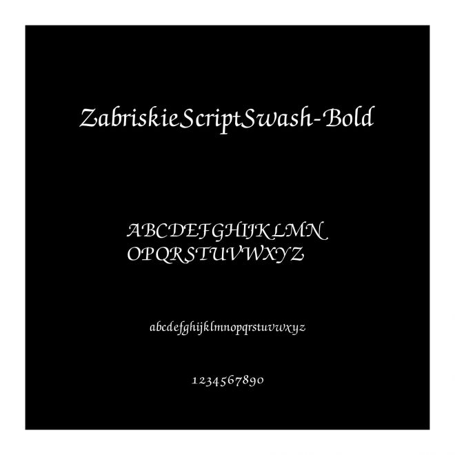 ZabriskieScriptSwash-Bold