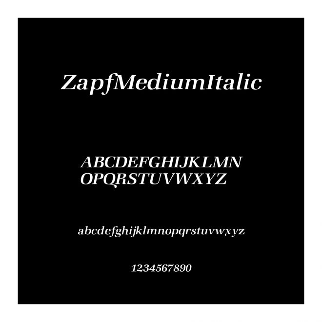 ZapfMediumItalic