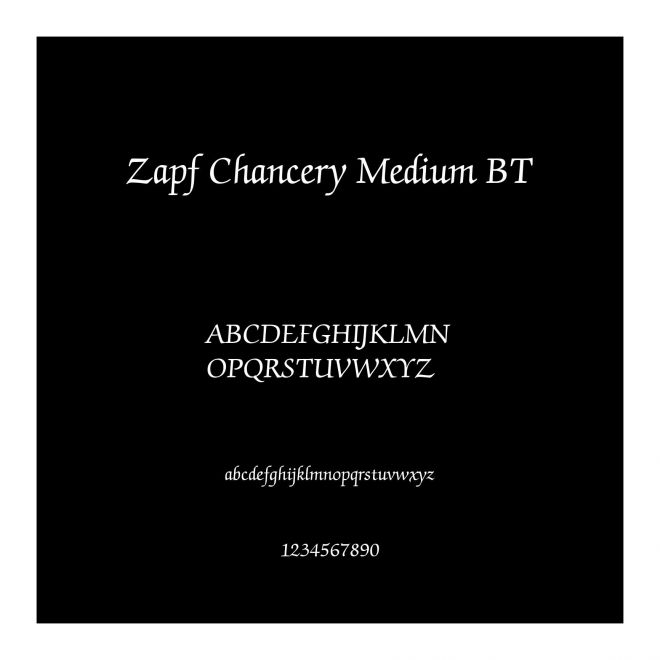 Zapf Chancery Medium BT