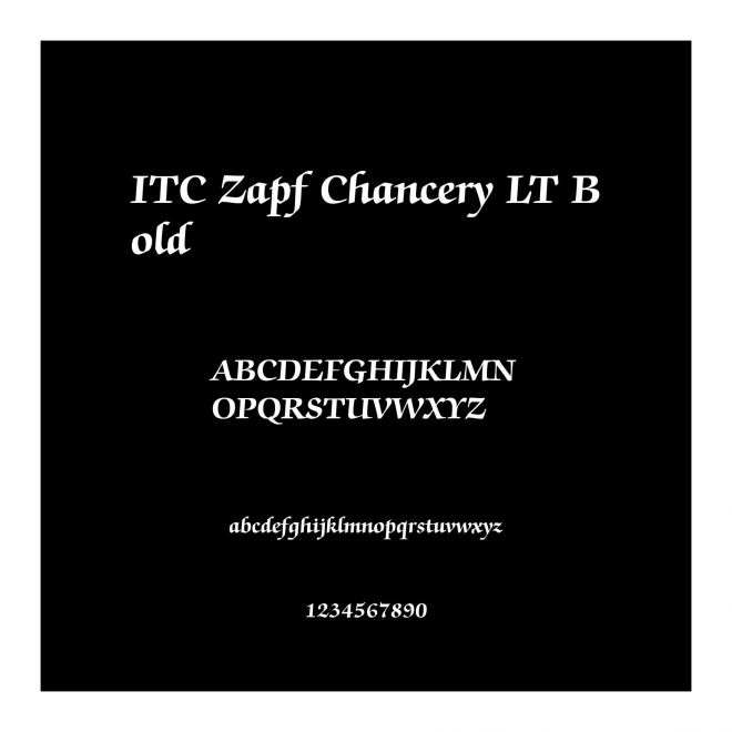 ITC Zapf Chancery LT Bold