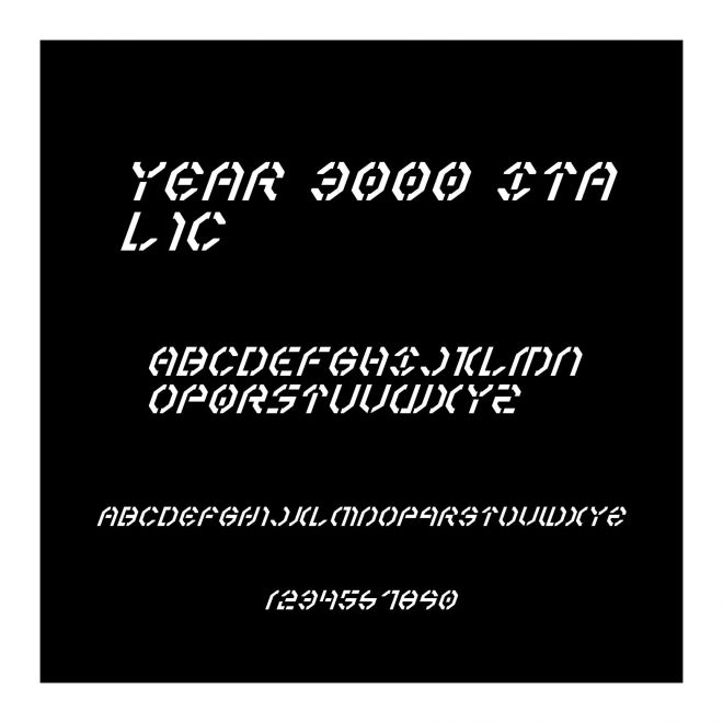 Year 3000 Italic