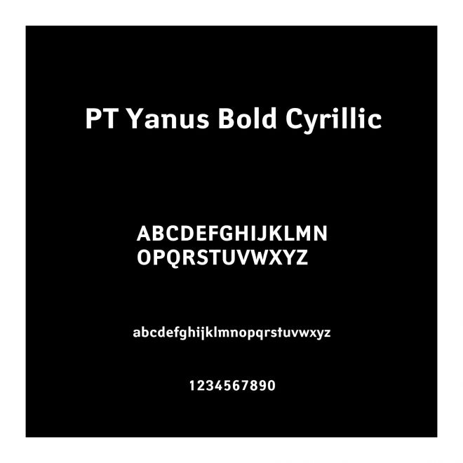 PT Yanus Bold Cyrillic