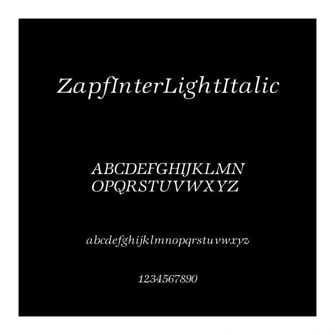 ZapfInterLightItalic
