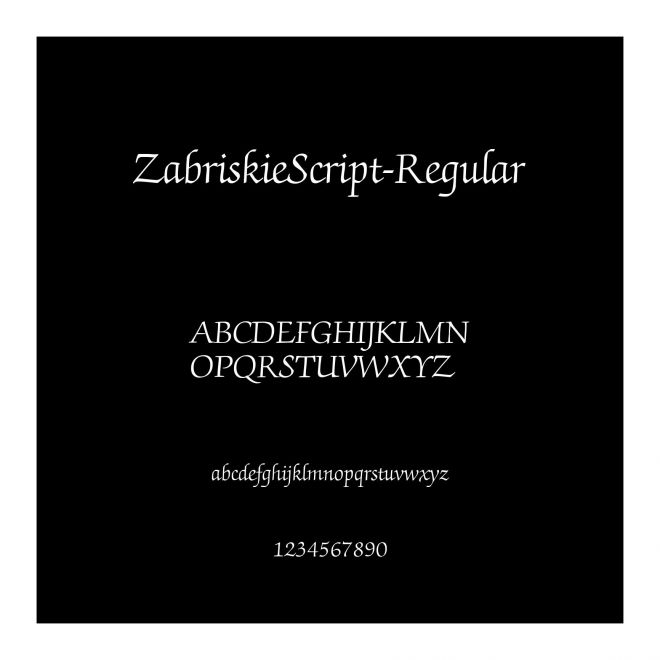 ZabriskieScript-Regular
