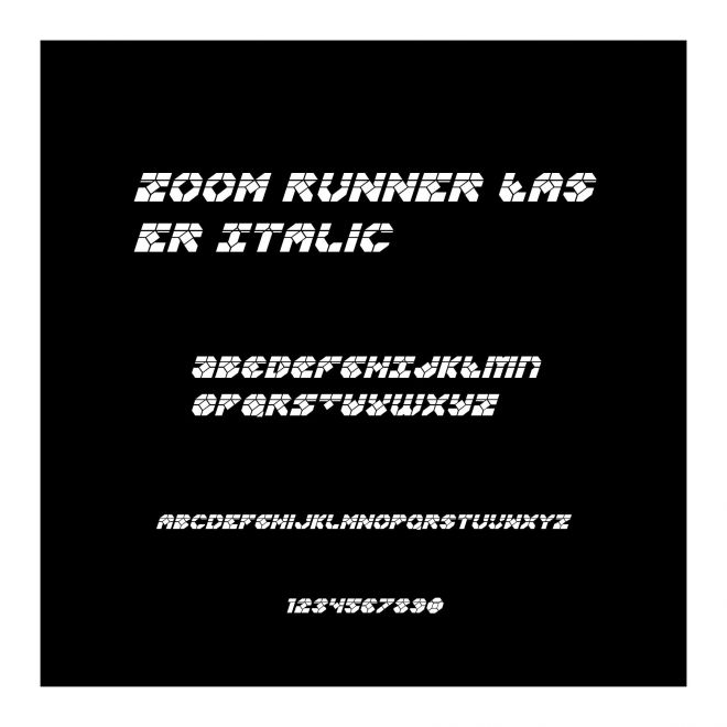 Zoom Runner Laser Italic