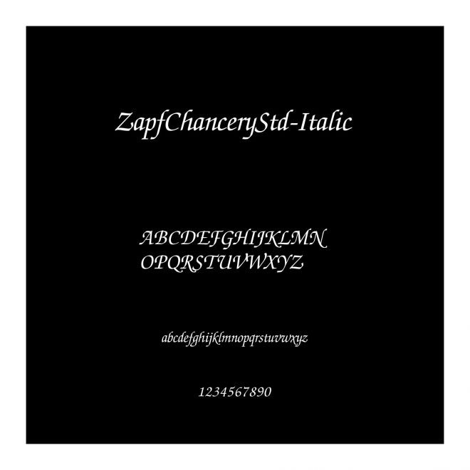 ZapfChanceryStd-Italic