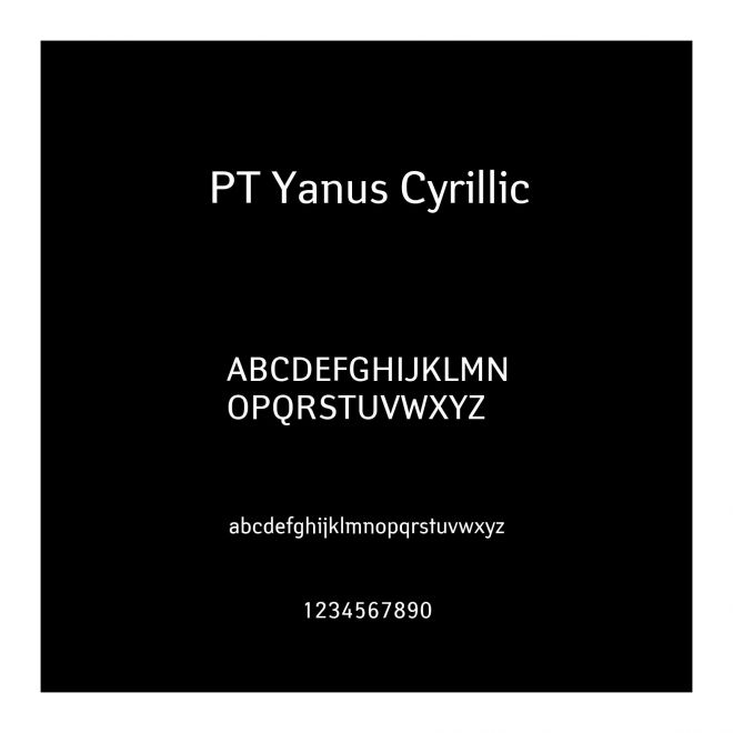 PT Yanus Cyrillic