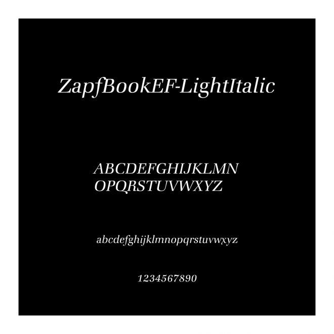 ZapfBookEF-LightItalic