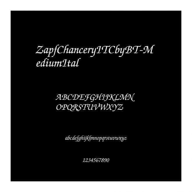 ZapfChanceryITCbyBT-MediumItal