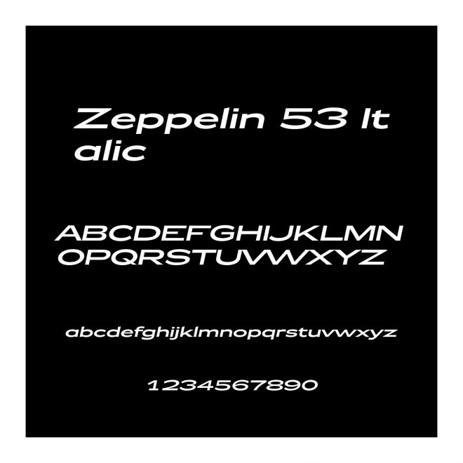 Zeppelin 53 Italic