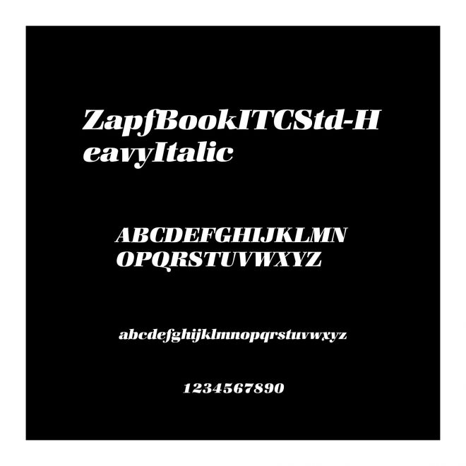 ZapfBookITCStd-HeavyItalic