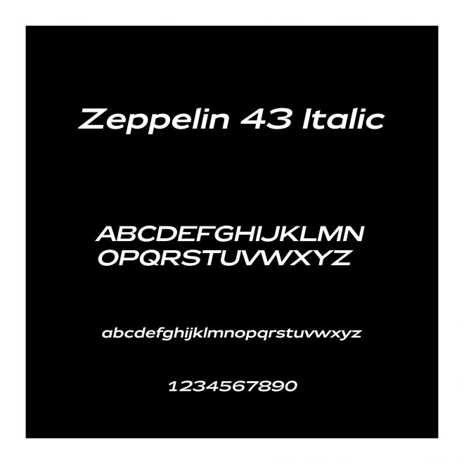 Zeppelin 43 Italic