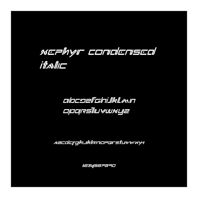 Xephyr Condensed Italic