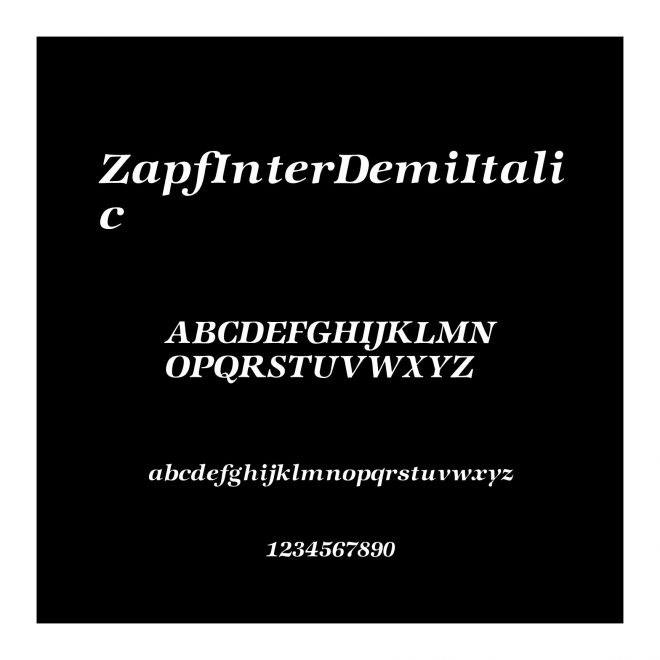 ZapfInterDemiItalic