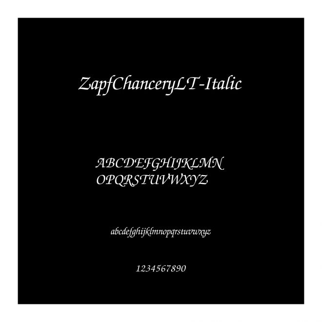 ZapfChanceryLT-Italic