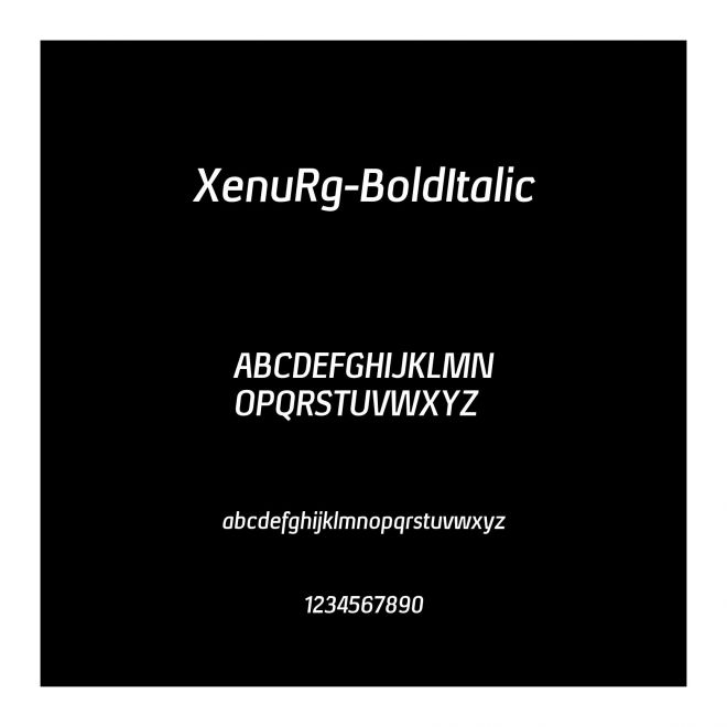 XenuRg-BoldItalic