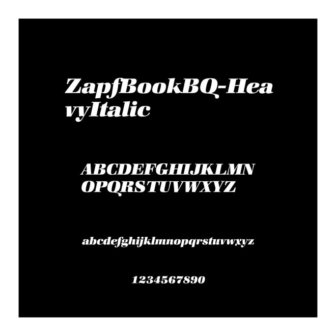 ZapfBookBQ-HeavyItalic