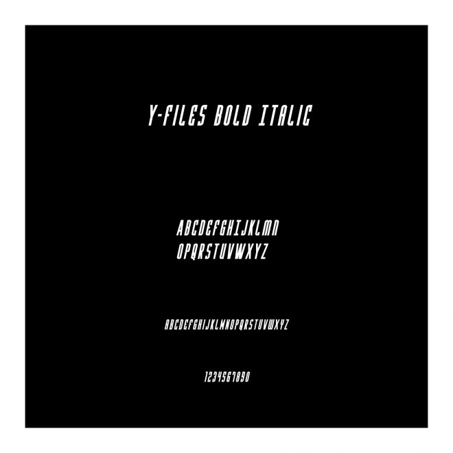 Y-Files Bold Italic