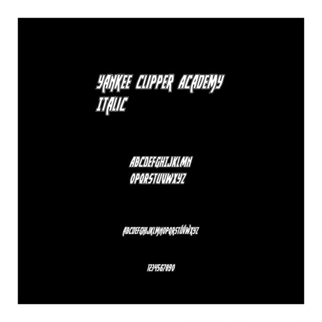 Yankee Clipper Academy Italic