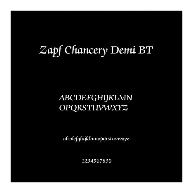Zapf Chancery Demi BT