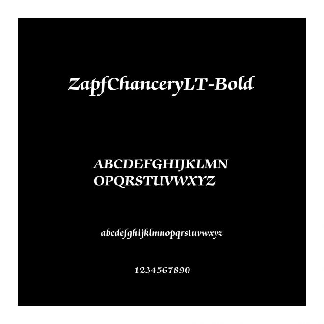 ZapfChanceryLT-Bold