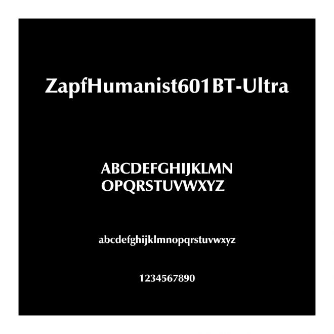 ZapfHumanist601BT-Ultra