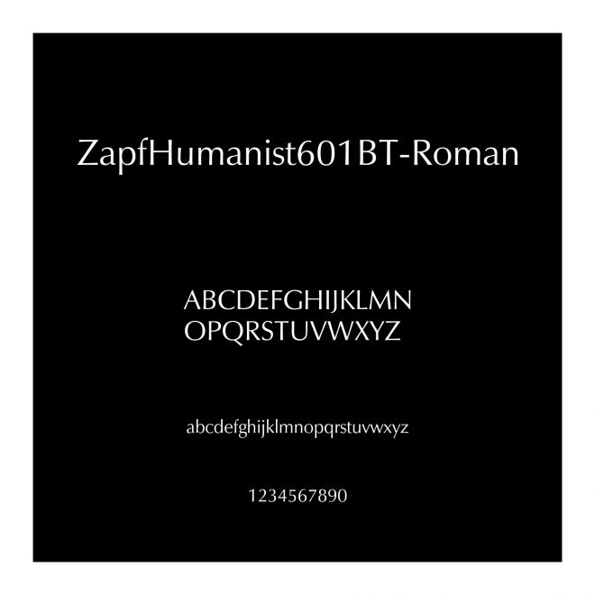 ZapfHumanist601BT-Roman
