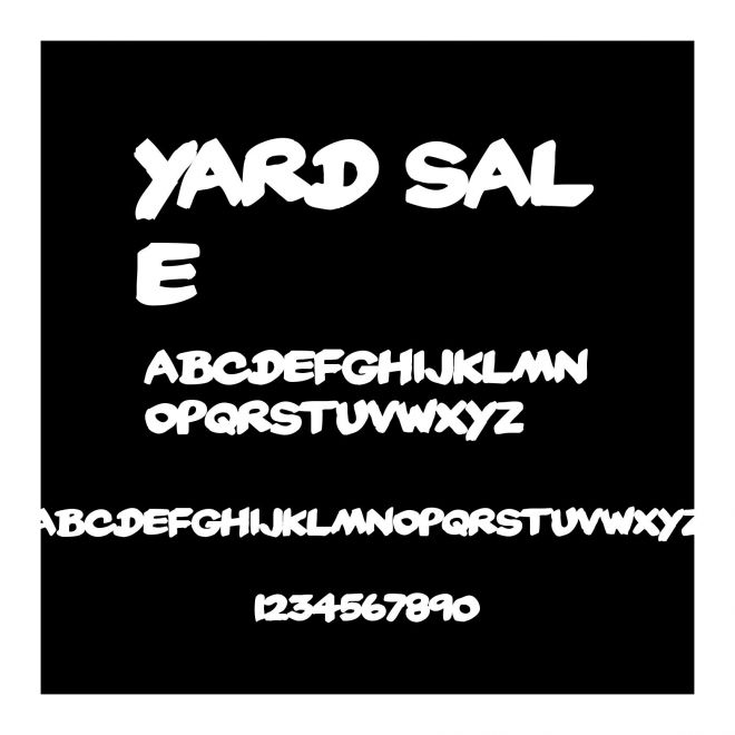 Yard Sale