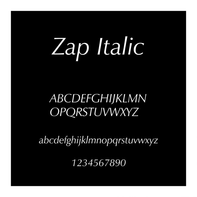 Zap Italic