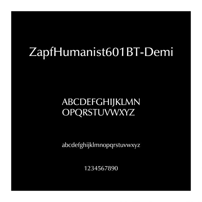 ZapfHumanist601BT-Demi