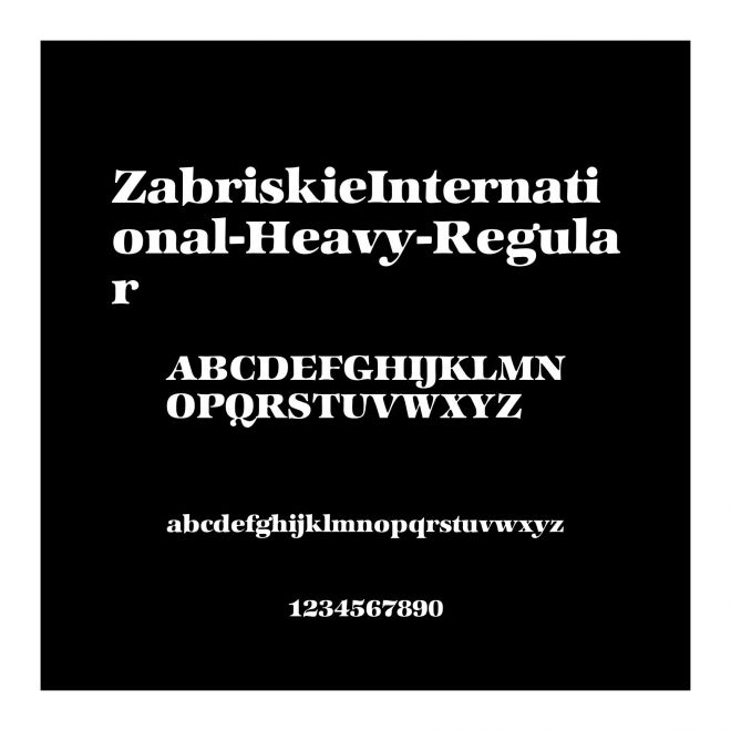 ZabriskieInternational-Heavy-Regular